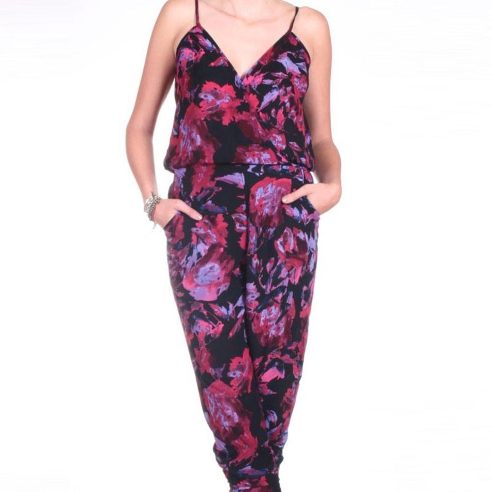 Eighty Sixty Wrap Floral Jumpsuit Revolve